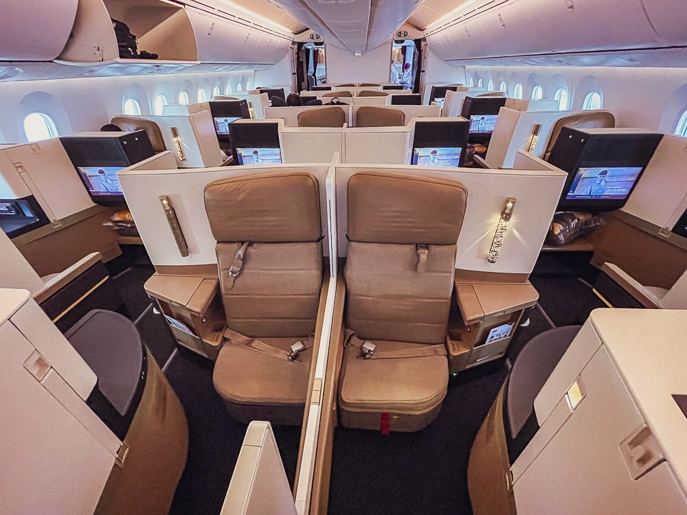 divider de cabine en business class